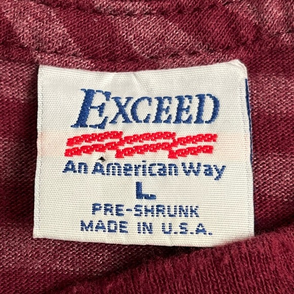 Vintage Alcatraz T-Shirt Embroidered Psycho Ward Outpatient Striped Red Large - Picture 2 of 5